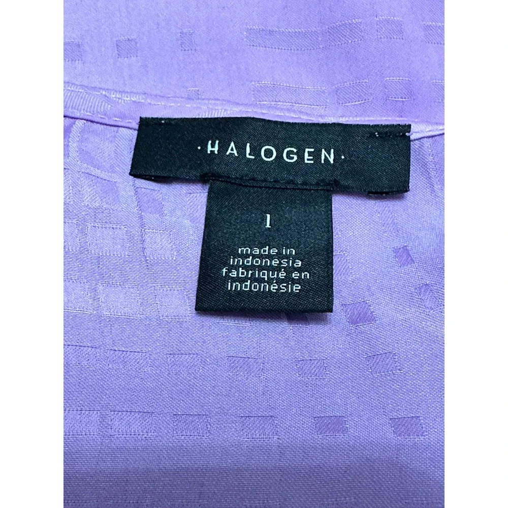 Halogen Twist Front Blouse Sleeveless Plunging V Neckline Purple Women's 1X NWOT
